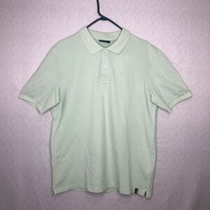 NWT Scotch & Soda Men’s Polo Shirt L Short Sleeve Mint Green Classic Casual
